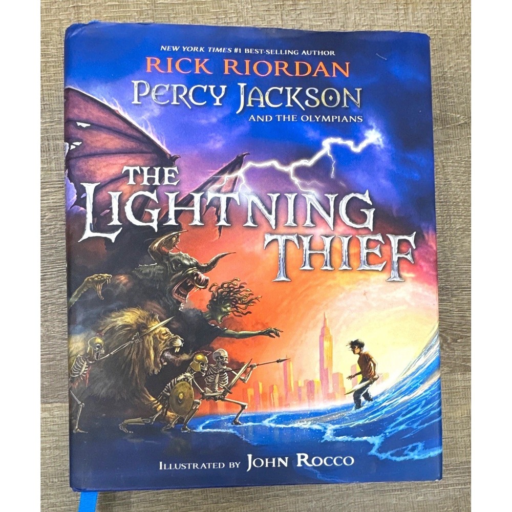 Rick Riordan Percy Jackson Lightning Thief Illustrated Ed John Rocco HC 2018